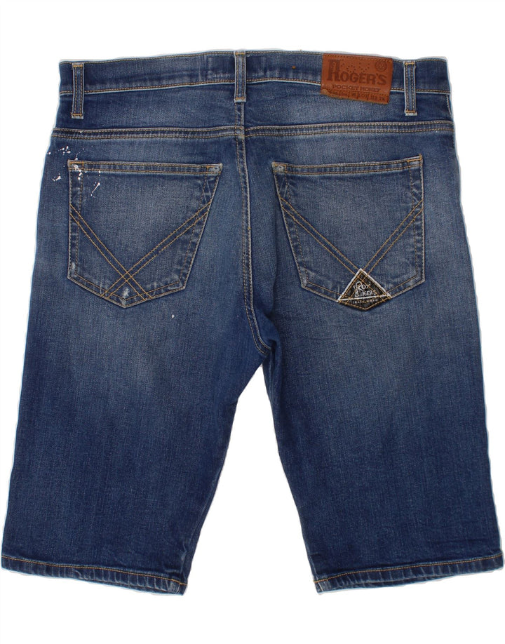 ROY ROGERS Boys Distressed Denim Shorts 15-16 Years W32  Blue Cotton Vintage Roy Rogers and Second-Hand Roy Rogers from Messina Hembry 