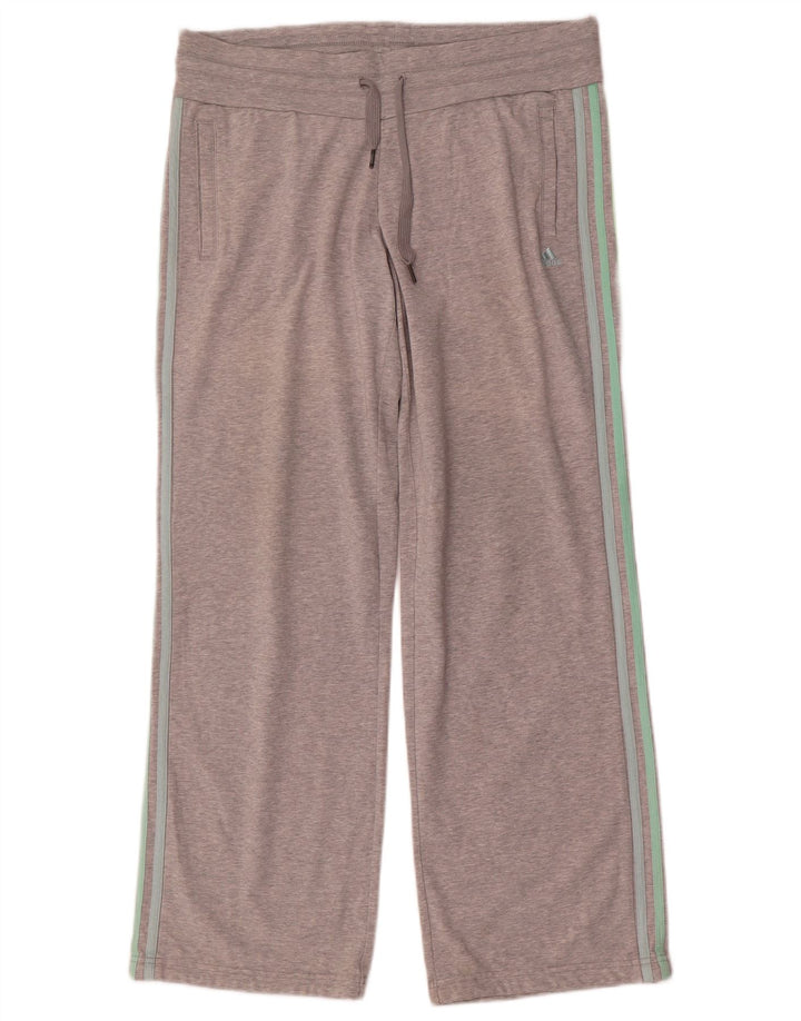 Pantaloni della tuta da donna Adidas UK 14 cotone grigio medio