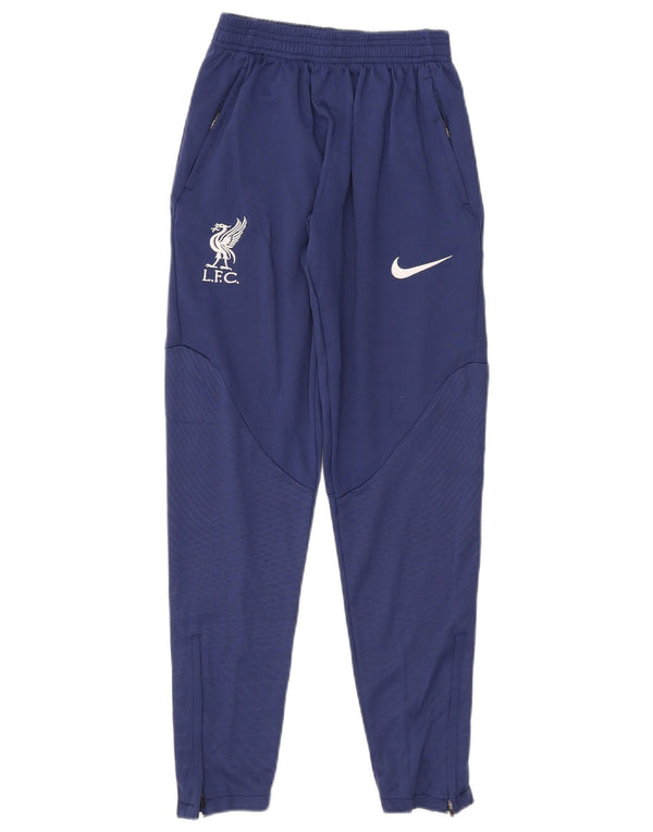 Pantaloni della tuta da ragazza Nike Liverpool 15-16 anni in poliestere blu