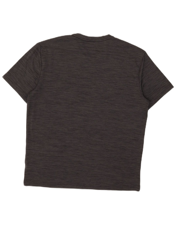 T-shirt Reebok da uomo Top XL poliestere chiazzato grigio