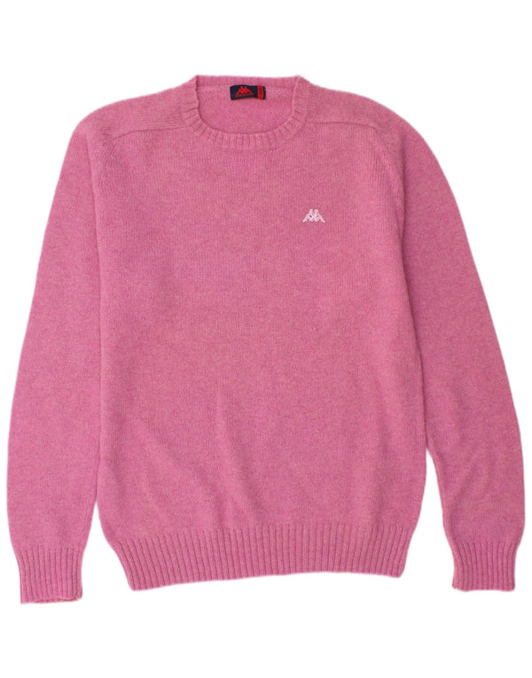 Maglione da uomo girocollo KAPPA grande in lana rosa