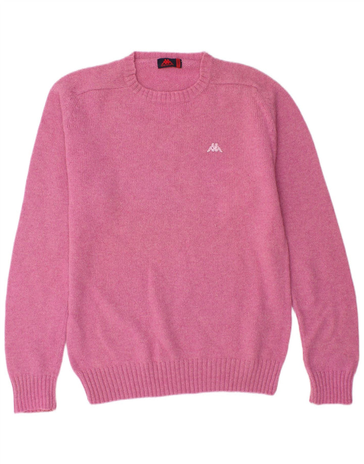 Maglione da uomo girocollo KAPPA grande in lana rosa