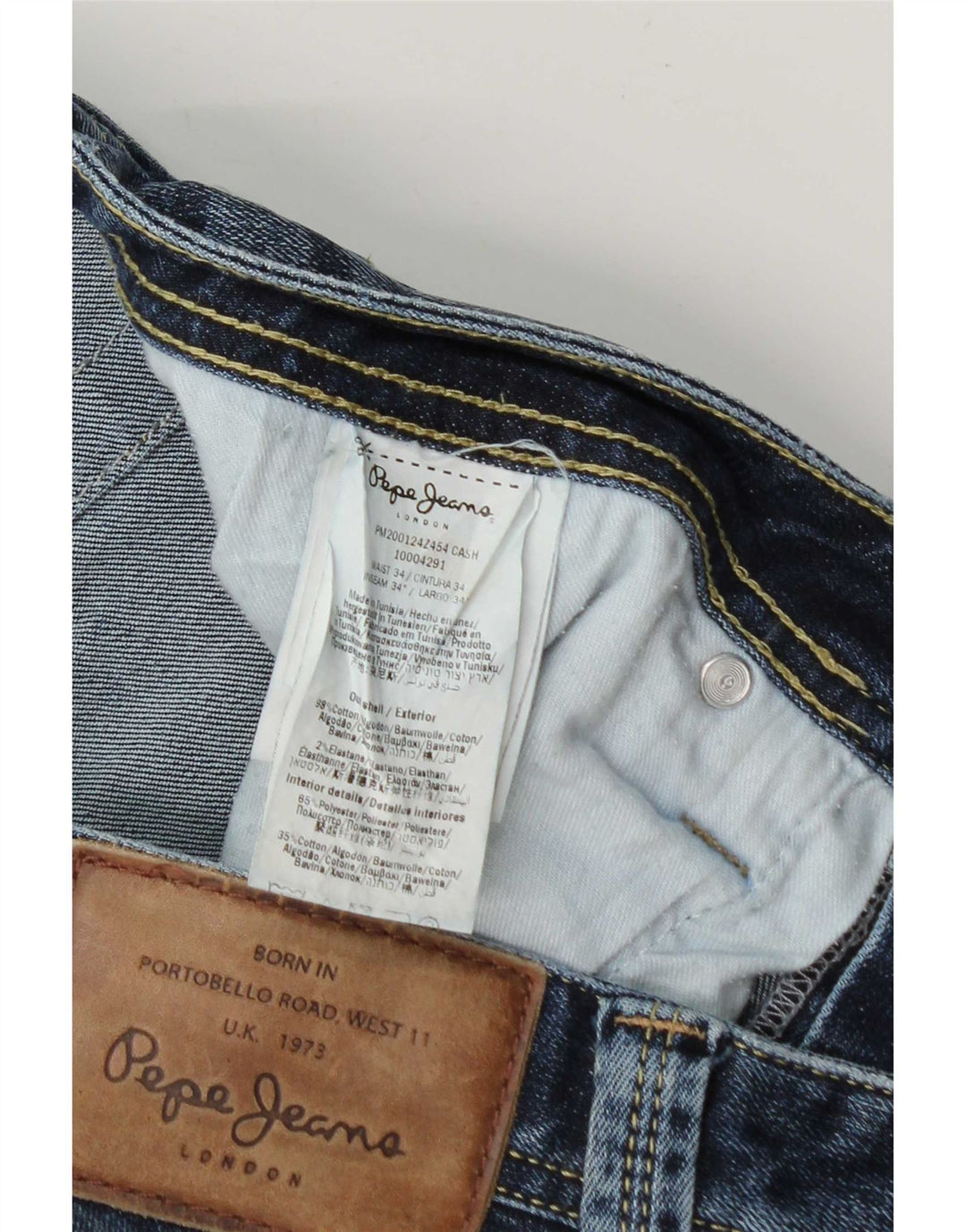 PEPE Jeans Jeans slim da uomo W34 L34 Cotone blu