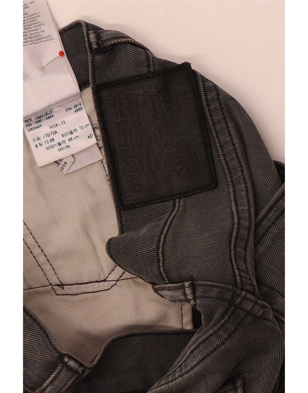 Levi's Uomo 522 Jeans slim affusolati W28 L29 Cotone grigio