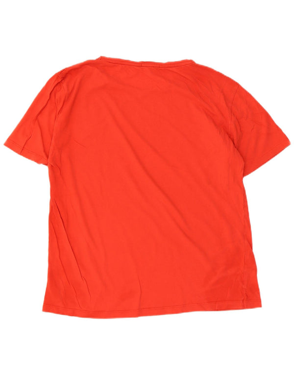 T-shirt da donna Tommy Hilfiger Top UK 14 cotone rosso medio