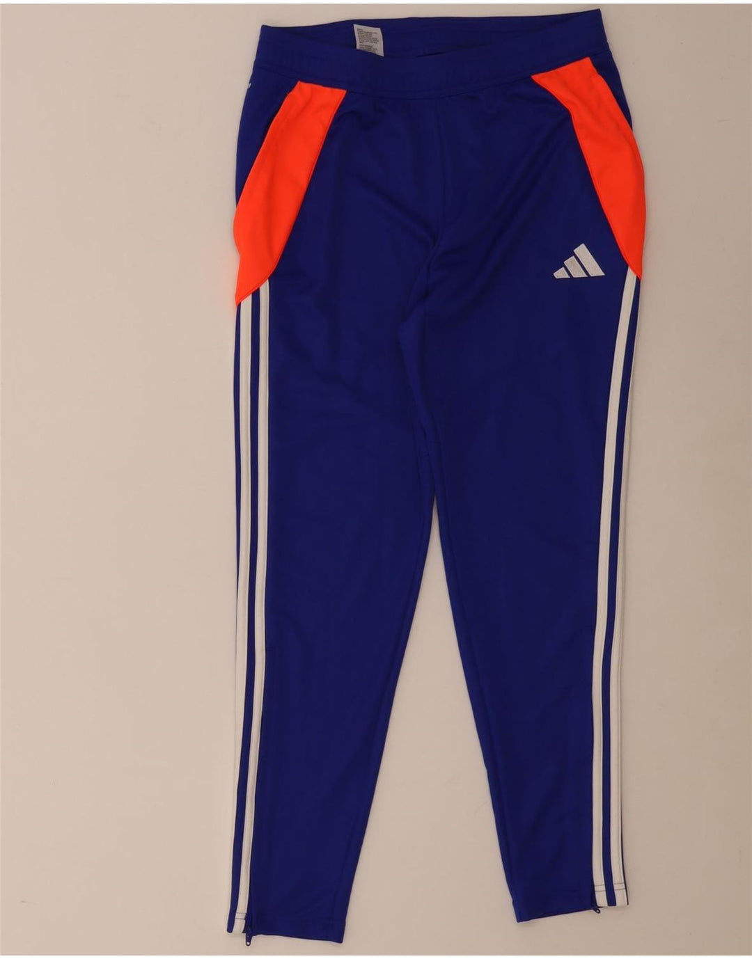 Pantaloni da tuta Adidas Aeroready da uomo in poliestere color block blu medio