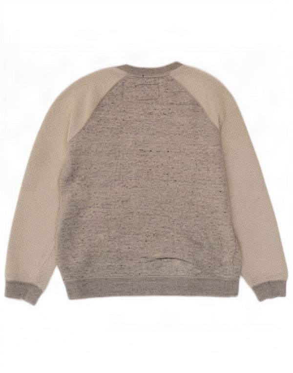 Felpa grafica da donna Superdry Jumper UK 10 Small Grey Colourblock