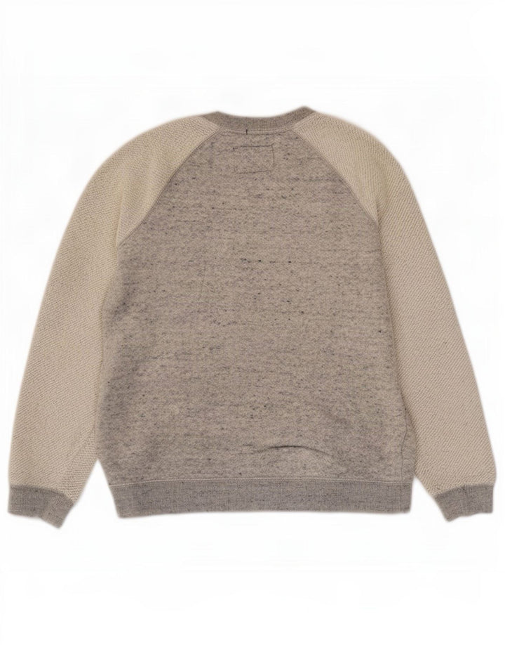 Felpa grafica da donna Superdry Jumper UK 10 Small Grey Colourblock