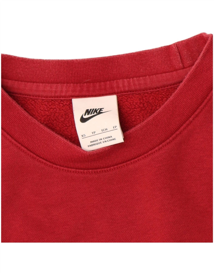 Felpa Nike Uomo Maglione XS Rosso Cotone