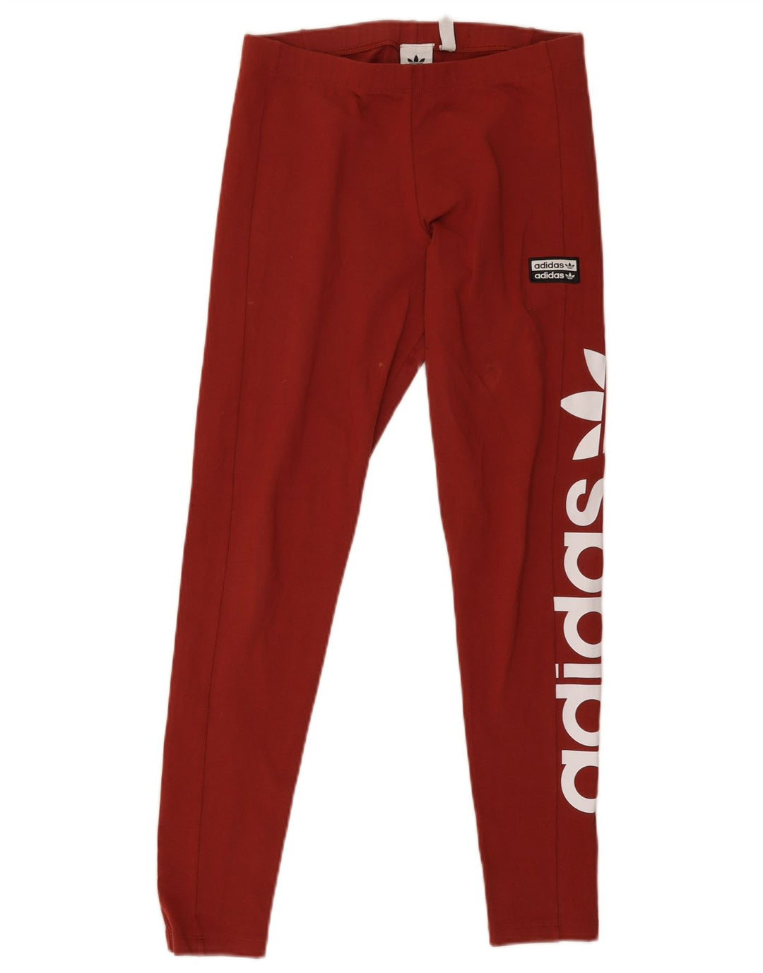 Leggings grafici da donna Adidas UK 12 Borgogna medio