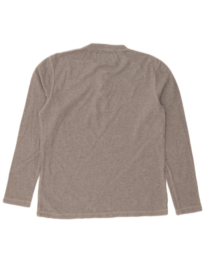 Top da uomo a maniche lunghe SUPERDRY grigio medio