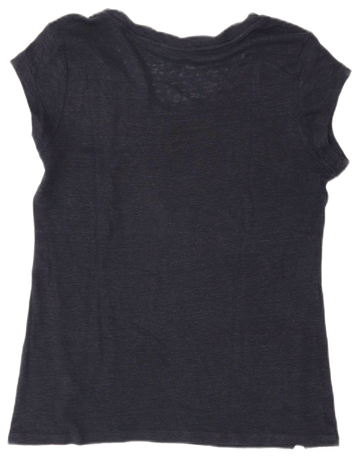 T-shirt da donna Massimo Dutti Top UK 12 medio blu navy