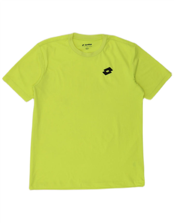 T-shirt da uomo Lotto Top verde medio in poliestere