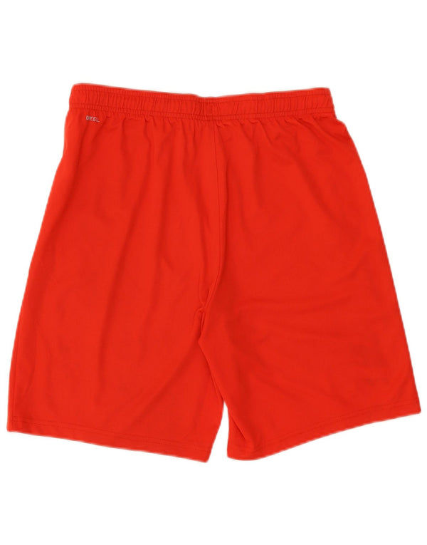 Pantaloncini sportivi da uomo Puma in poliestere color block rosso medio