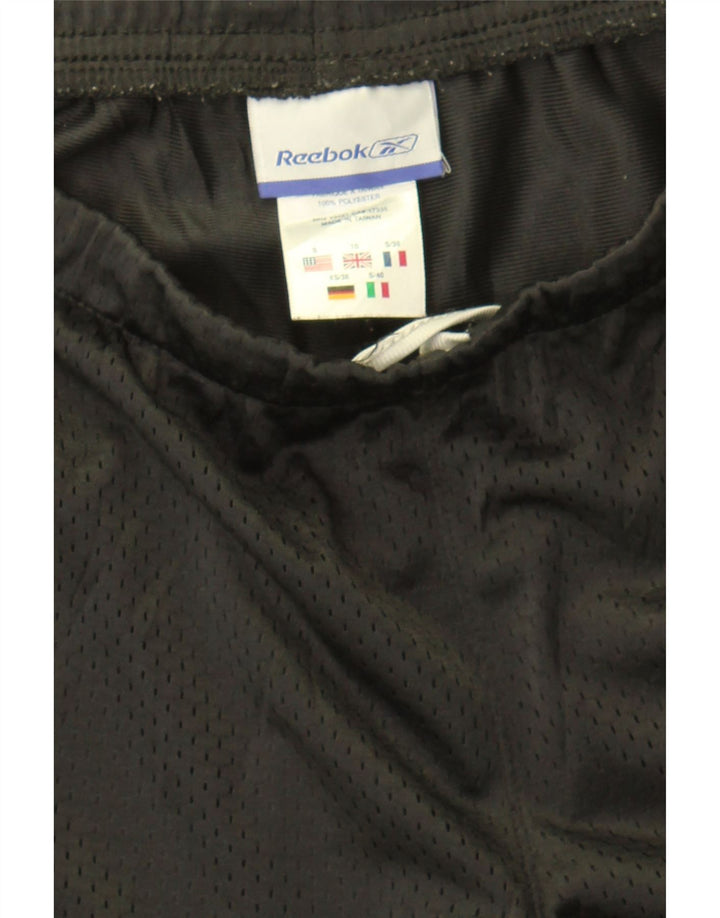 REEBOK Womens Capri Tracksuit Trousers UK 10 Small Green Polyester Vintage Reebok and Second-Hand Reebok from Messina Hembry 