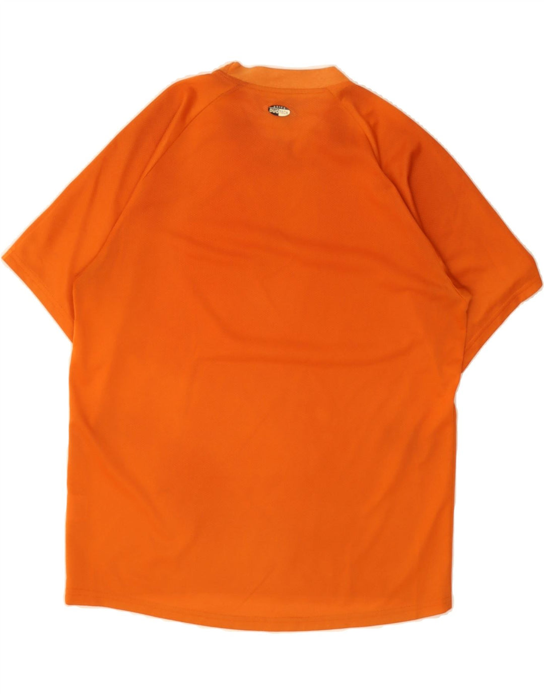 ASICS Mens T-Shirt Top Large Orange Polyester Vintage Asics and Second-Hand Asics from Messina Hembry 