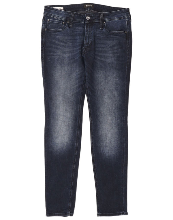 Jeans skinny Liam da uomo Jack & Jones W33 L32 cotone blu navy