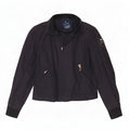 Giubbotto bomber da donna Playlife UK 16 grande cotone blu navy