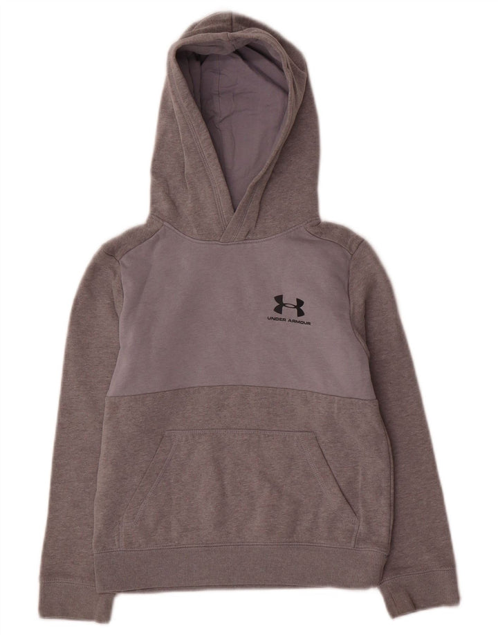 Maglione con cappuccio Under Armour per ragazzi Cold Gear 7-8 anni piccolo grigio