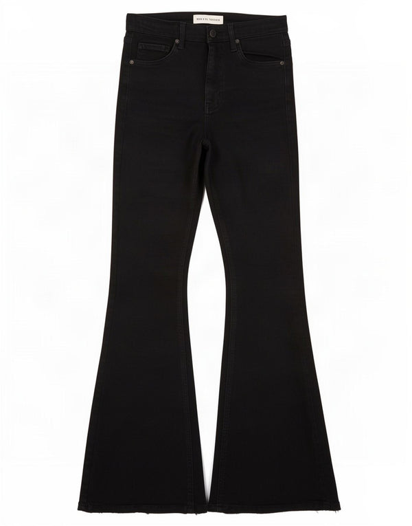 Jeans svasati Jamie da donna Topshop W28 L32 cotone nero