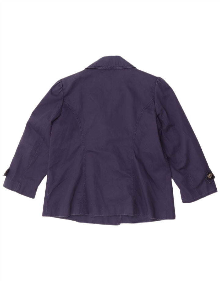 Trench corto da donna Marks & Spencer UK 14 medio blu navy