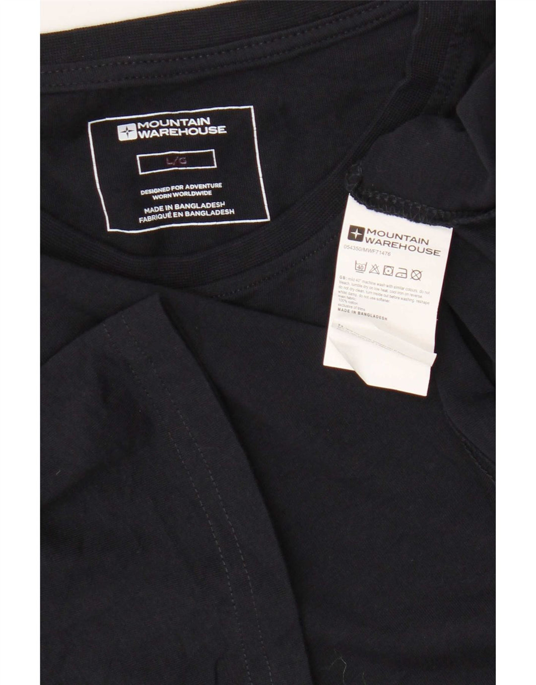T-shirt da uomo Mountain Warehouse Top Large in cotone blu navy