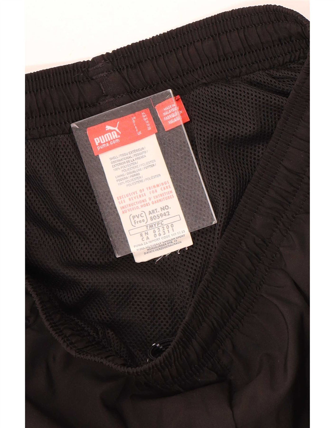 Pantaloni da tuta con grafica Puma da ragazzo 13-14 anni in poliestere nero