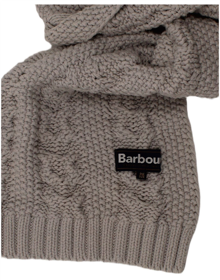 Sciarpa rettangolare in maglia da donna Barbour taglia unica grigia