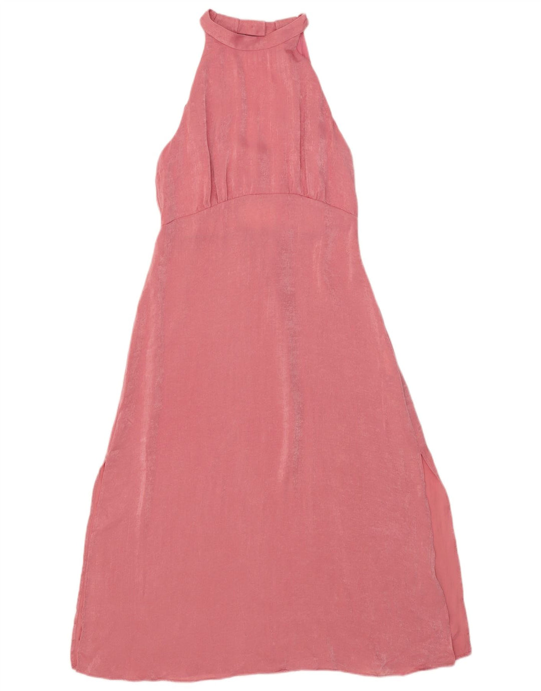 Abito maxi da donna Zara con scollo all'americana UK 12 Poliestere rosa medio