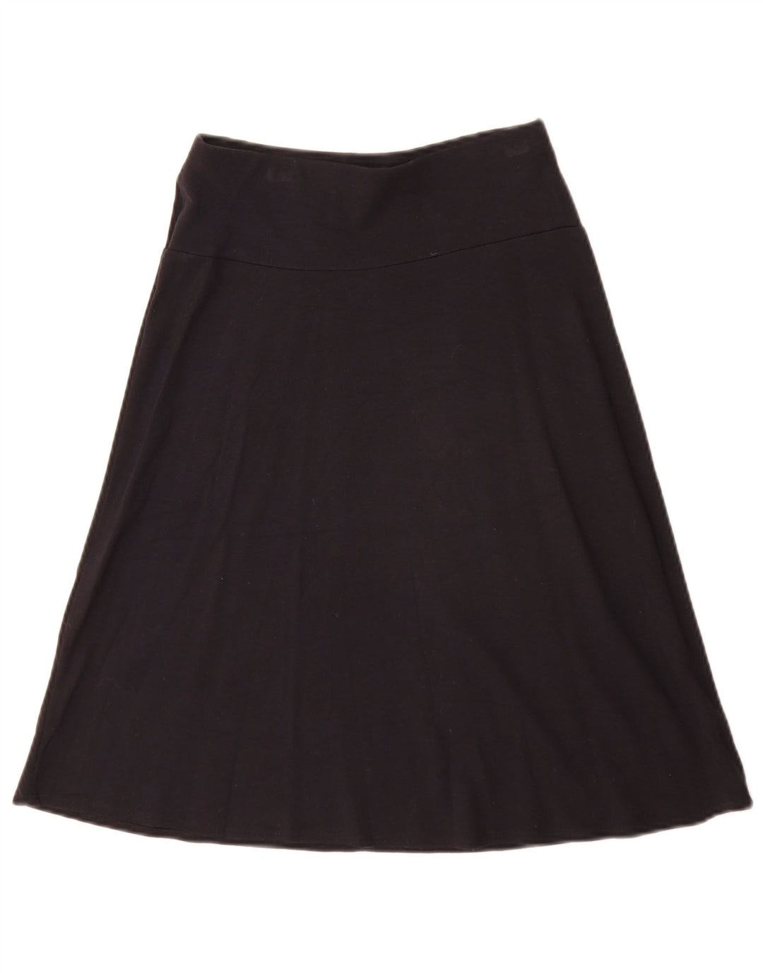 Gonna a trapezio da donna Marks & Spencer UK 8 piccola W26 viscosa nera