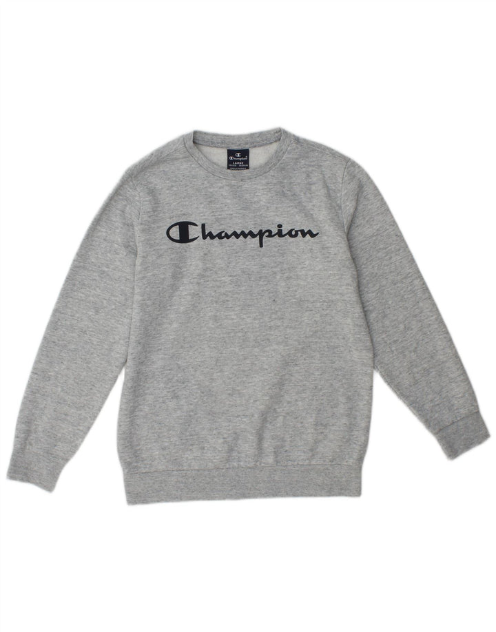 Felpa grafica Champion per ragazzi, 11-12 anni, grande, grigio screziato