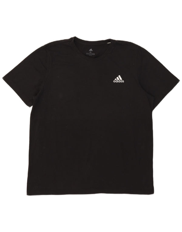 T-shirt da uomo Adidas Top XL in cotone nero