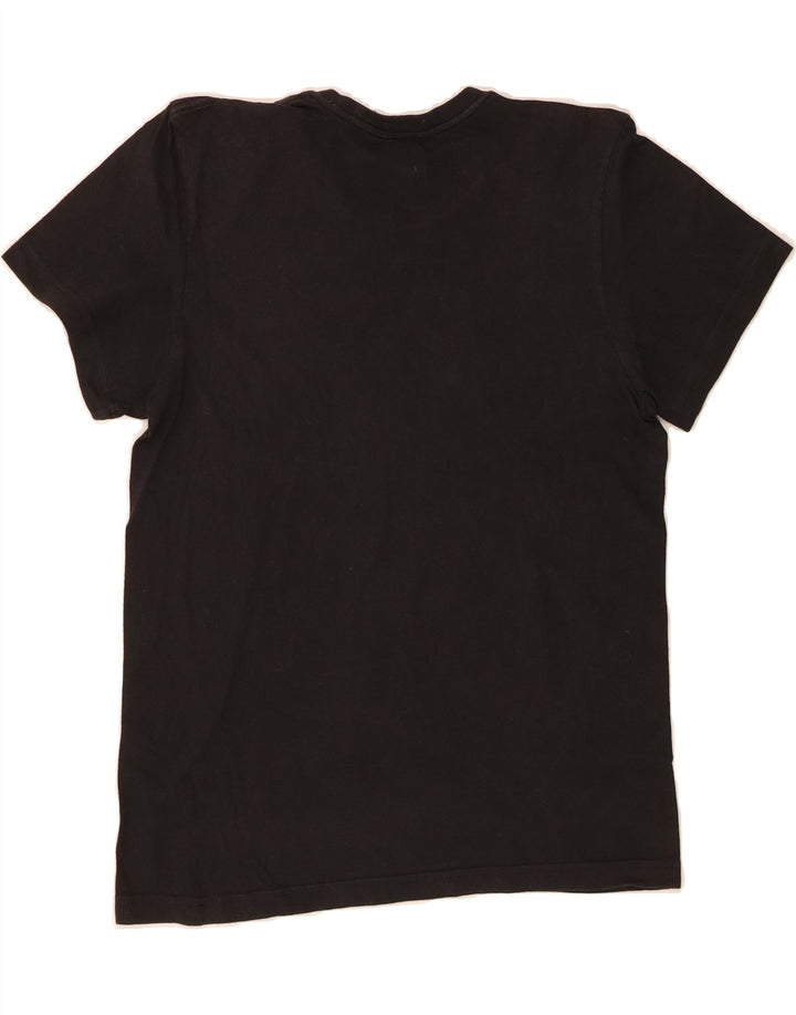 ADIDAS Mens Graphic T-Shirt Top Small Black Cotton Vintage Adidas and Second-Hand Adidas from Messina Hembry 
