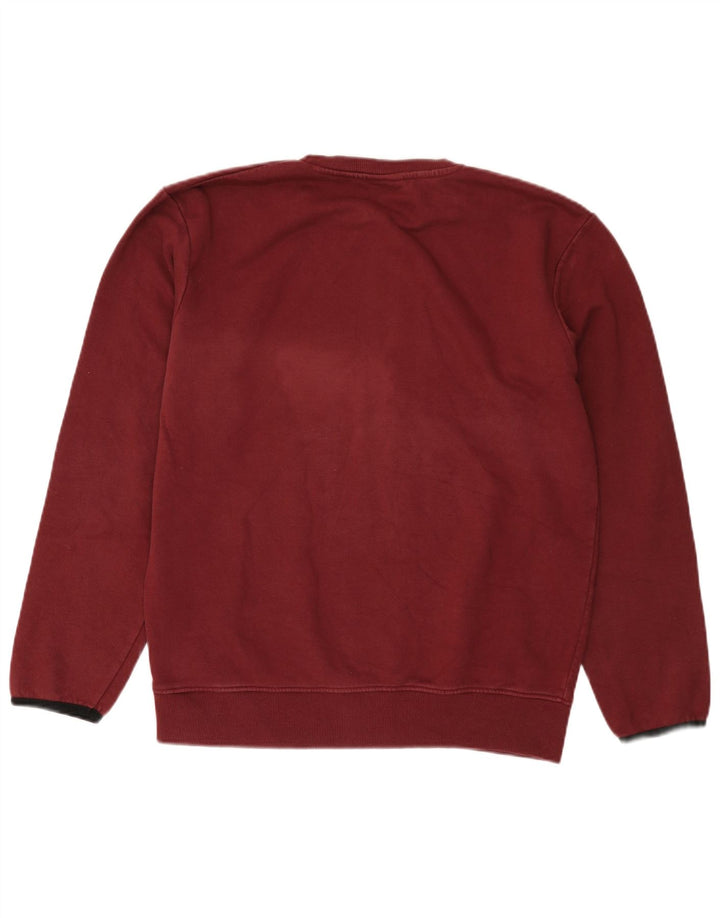 Felpa grafica da uomo Ellesse Maglione piccolo in cotone bordeaux