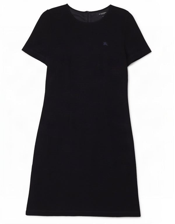 Abito basic da donna a maniche corte Burberry IT 42 medio in lana blu navy