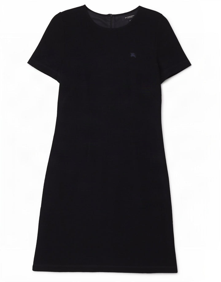 Abito basic da donna a maniche corte Burberry IT 42 medio in lana blu navy