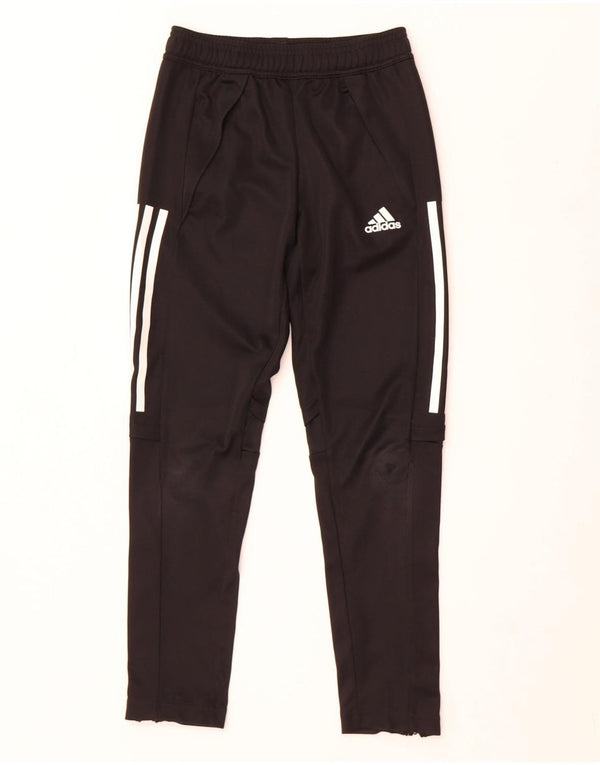 Pantaloni della tuta Adidas Aeroready da ragazzo 9-10 anni in poliestere nero