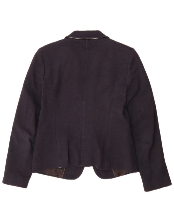Giacca blazer da donna a 1 bottone Massimo Dutti EU 40 cotone medio blu navy