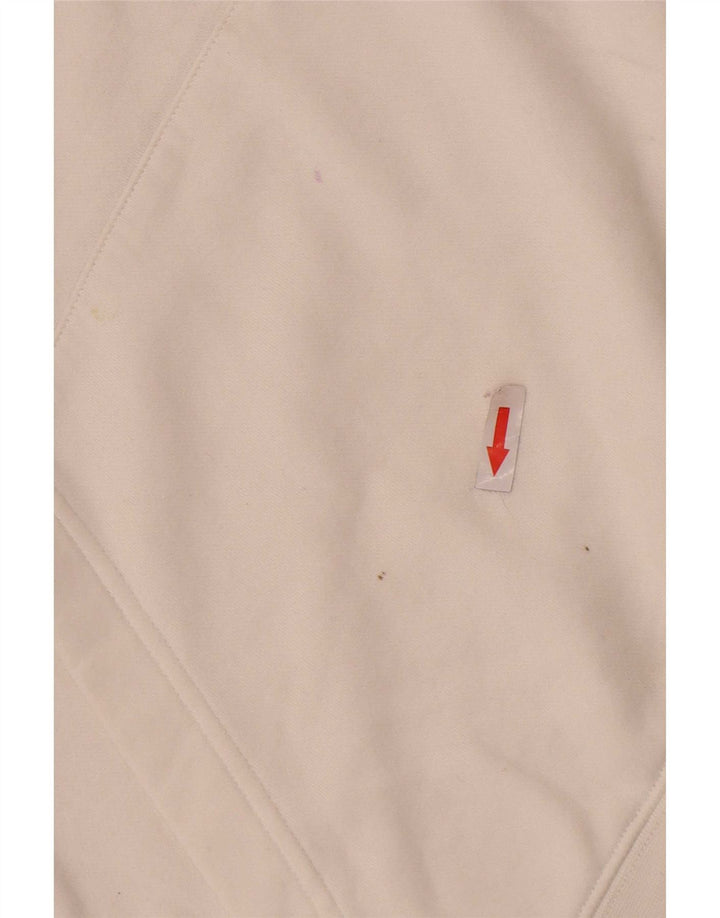 Maglia con cappuccio Nike da uomo in cotone bianco medio