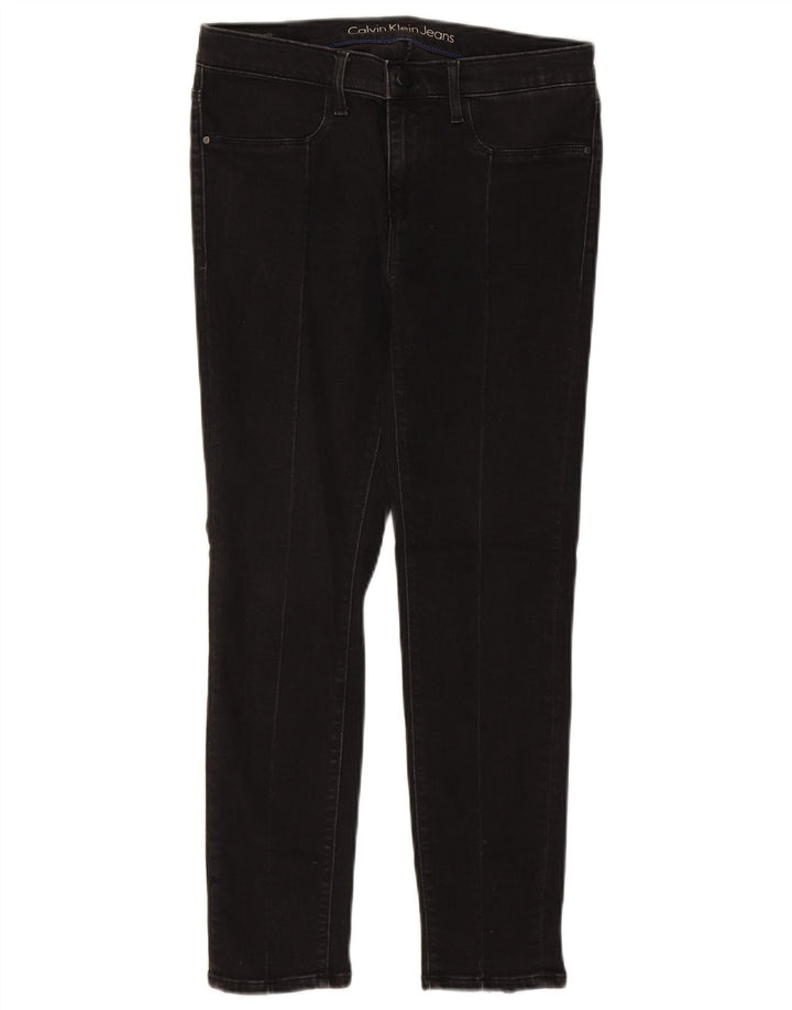 CALVIN KLEIN Womens Slim Jeans  W31 L25 Black Cotton