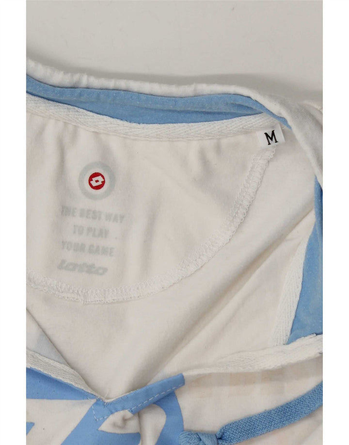 Canotta grafica da donna Lotto UK 12 Medium White