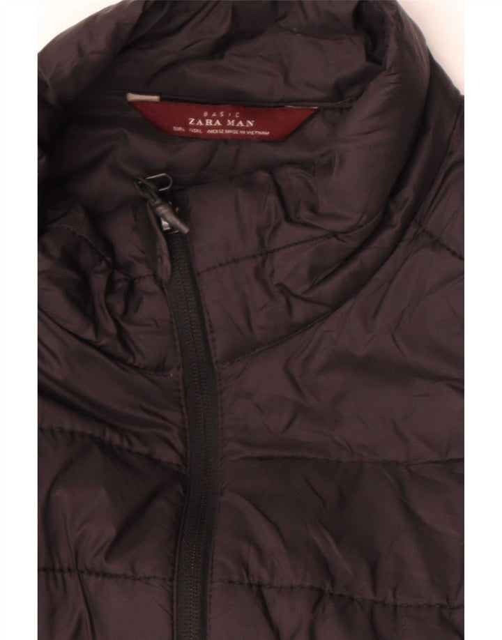 Gilet imbottito da uomo Zara UK 40 grande nero