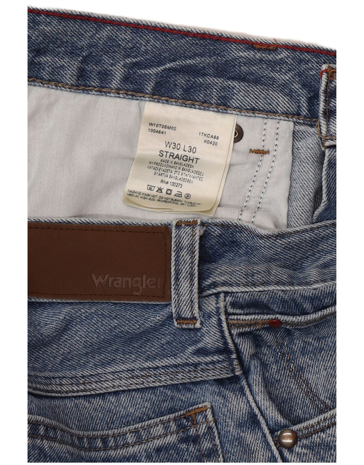 Jeans dritti da uomo Wrangler W30 L30 cotone blu