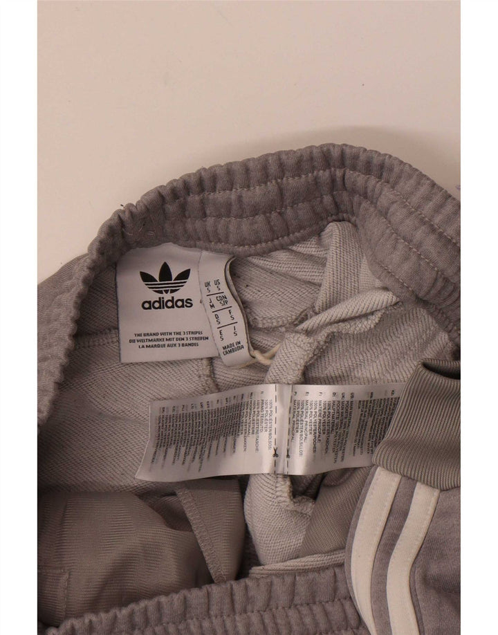 Pantaloni da tuta da uomo Adidas Joggers piccoli in poliestere grigio