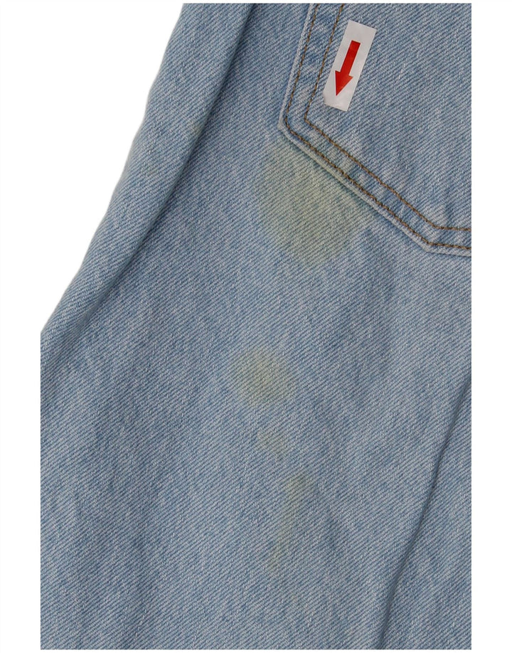 Jeans dritti invecchiati 501 da donna Levi's W27 L28 in cotone blu