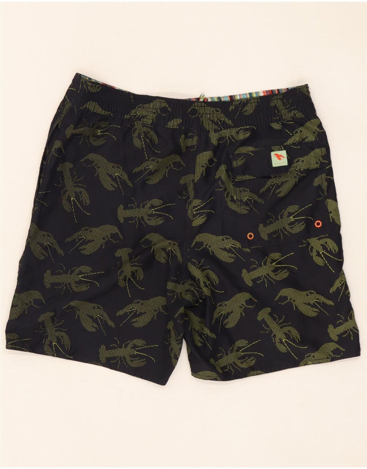 Pantaloncini da bagno da uomo con motivo astratto Ted Baker taglia 3 medio nero