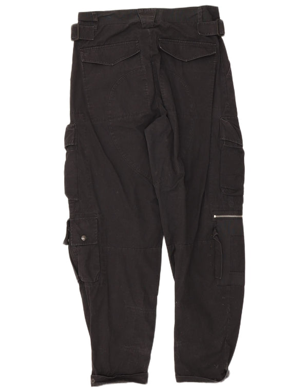 Pantaloni cargo affusolati da donna Diesel W31 L30 cotone nero