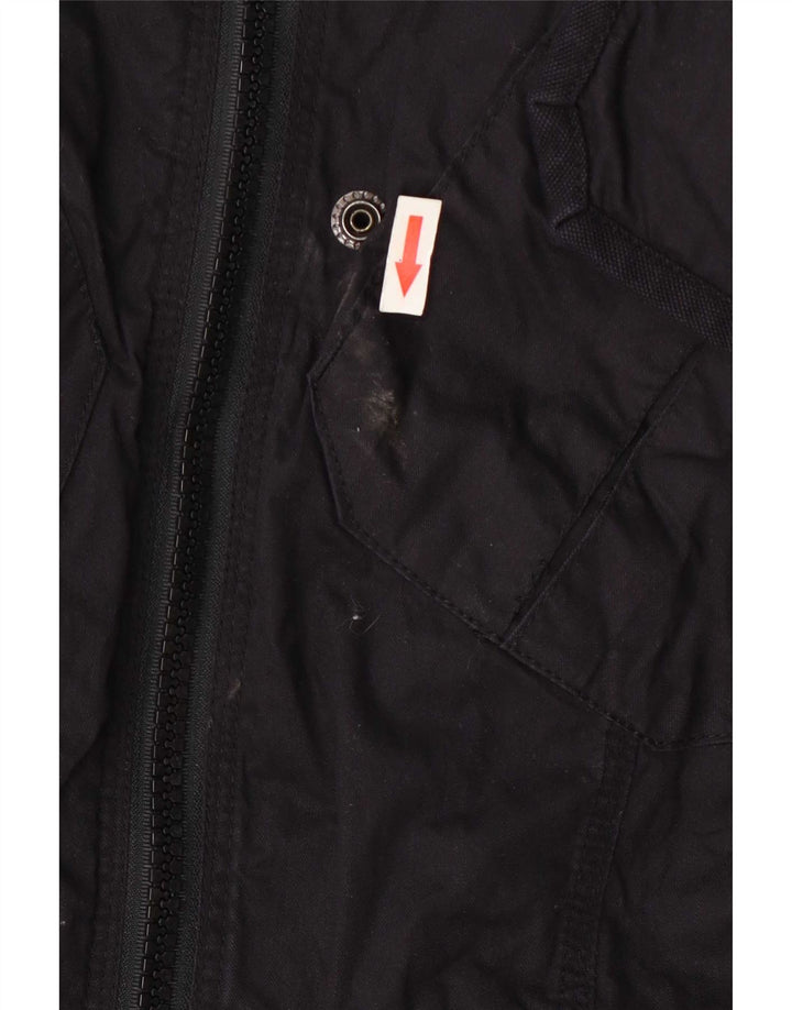 Giacca utility da uomo Superdry UK 38 cotone nero medio