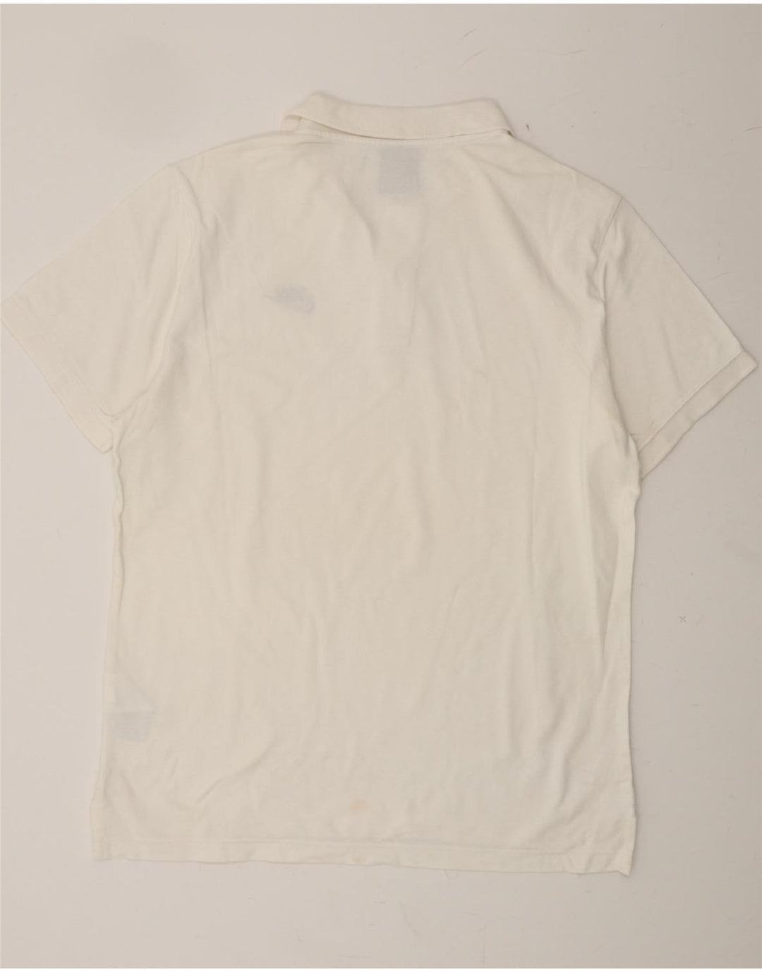 NIKE Mens Polo Shirt Large White Cotton Vintage Nike and Second-Hand Nike from Messina Hembry 