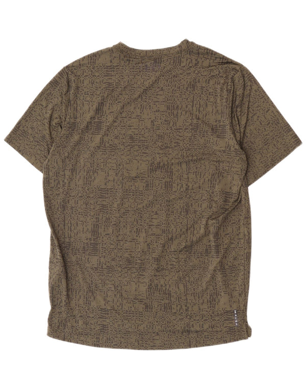T-shirt Under Armour da uomo con motivo astratto, grande in poliestere kaki